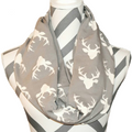 Gray Stag Scarf